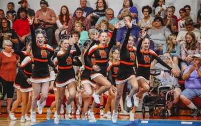 Quarrier and Cardinal Competitive Cheer performs at Brookings