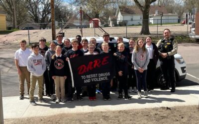 The Dell Rapids St Mary 6th graders had their DARE graduation!
